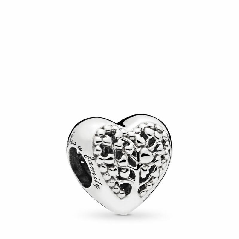 Pandora Flourishing Hearts Charm - Sterling Silver - Canada | AO2484AJ